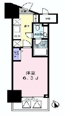 レジディア高輪桂坂　402号室　間取り