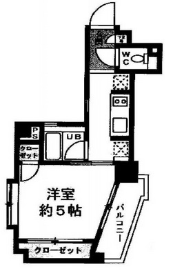 レジディア恵比寿3　405号室　間取り