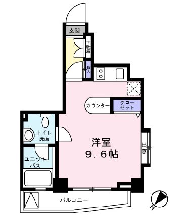 レジディア恵比寿Ⅲ　501号室　間取り