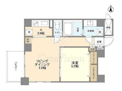 スタイリオ恵比寿SKY　1302号室　間取り