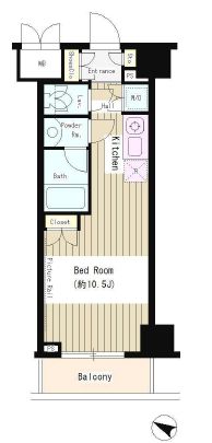 N35 EAST　306号室　間取り