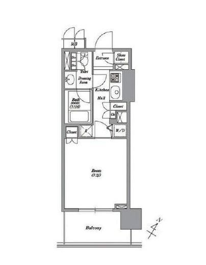 レキシントンスクエア白金高輪　208号室　間取り