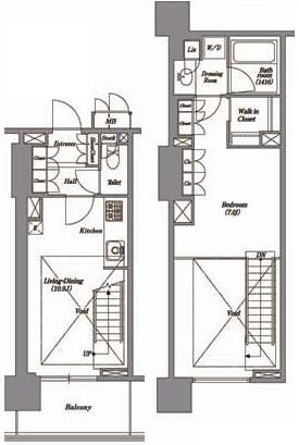 レキシントンスクエア白金高輪　609号室　間取り