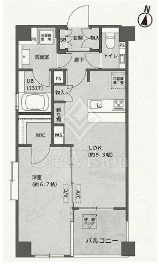 デュオ・スカーラ西麻布タワーイースト　801号室　間取り