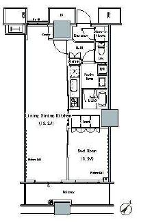 ザ・東京タワーズ ミッドタワー　1004号室　間取り