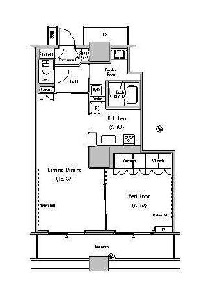 ザ・東京タワーズ ミッドタワー　1010号室　間取り