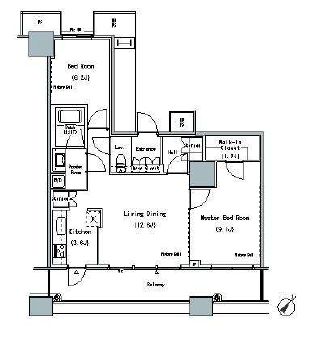 ザ・東京タワーズ ミッドタワー　1302号室　間取り
