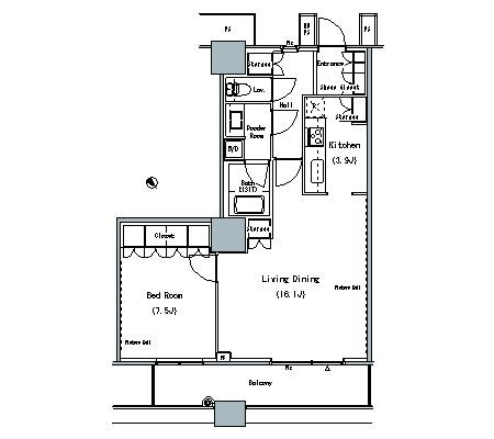 ザ・東京タワーズ ミッドタワー　1333号室　間取り