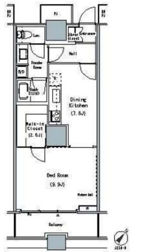 ザ・東京タワーズ ミッドタワー　1505号室　間取り