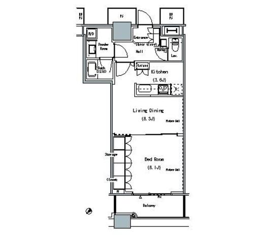 ザ・東京タワーズ ミッドタワー　1723号室　間取り