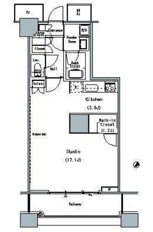 ザ・東京タワーズ ミッドタワー　1824号室　間取り