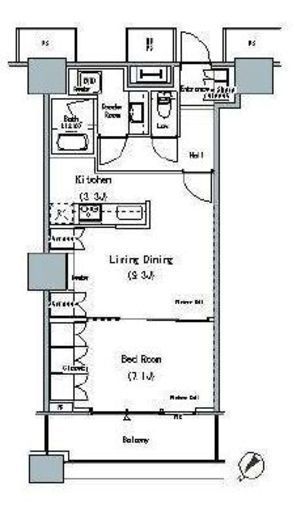 ザ・東京タワーズ ミッドタワー　2217号室　間取り