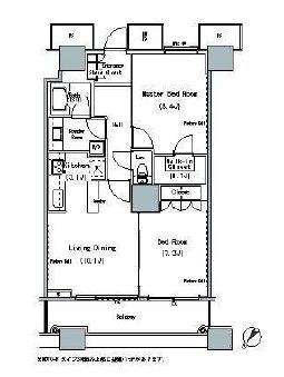 ザ・東京タワーズ ミッドタワー　2317号室　間取り