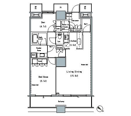 ザ・東京タワーズ ミッドタワー　2326号室　間取り