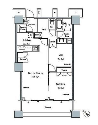 ザ・東京タワーズ ミッドタワー　2414号室　間取り