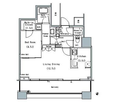 ザ・東京タワーズ ミッドタワー　2502号室　間取り