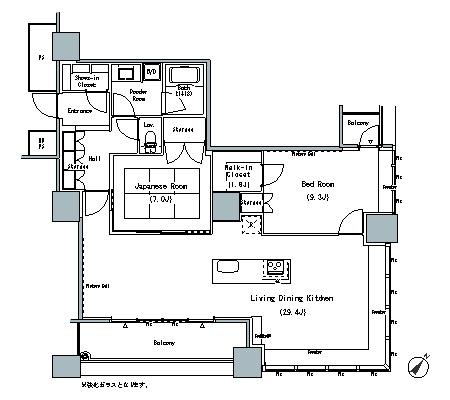 ザ・東京タワーズ ミッドタワー　2601号室　間取り