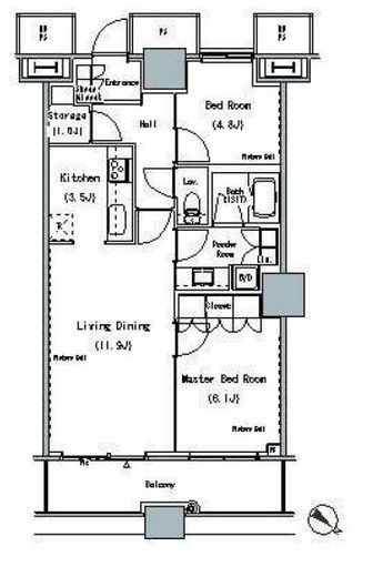 ザ・東京タワーズ ミッドタワー　2624号室　間取り