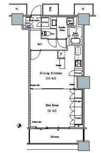 ザ・東京タワーズ ミッドタワー　2819号室　間取り