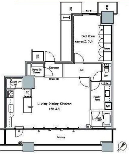 ザ・東京タワーズ ミッドタワー　3021号室　間取り
