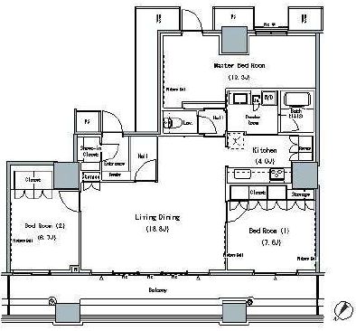ザ・東京タワーズ ミッドタワー　311号室　間取り