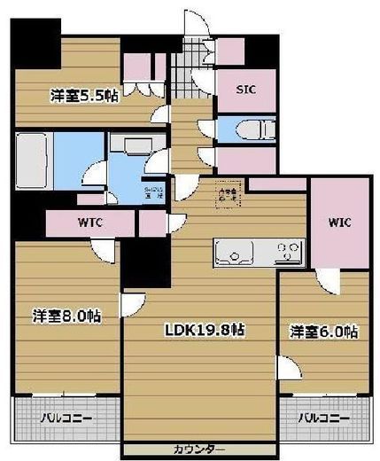 ザ・東京タワーズ ミッドタワー　4311号室　間取り