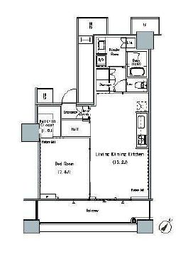 ザ・東京タワーズ ミッドタワー　608号室　間取り