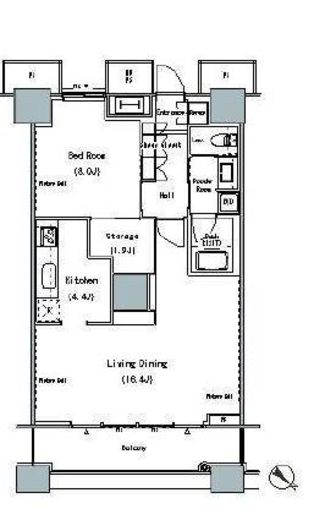 ザ・東京タワーズ ミッドタワー　728号室　間取り