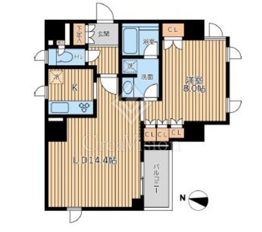ＣＩＴＹ ＳＰＩＲＥ 半蔵門　1201号室　間取り