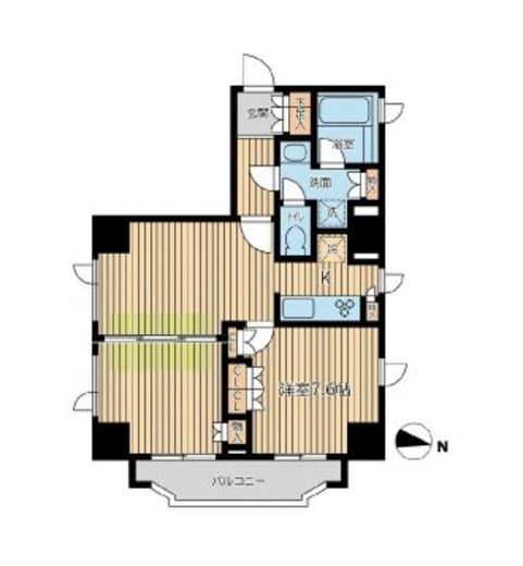 シティスパイア半蔵門　1202号室　間取り