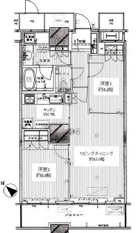 ザ・東京タワーズ シータワー　1610号室　間取り