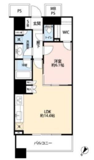 ザ・東京タワーズ シータワー　1217号室　間取り