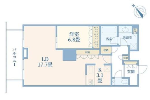 ザ・東京タワーズ シータワー　4715号室　間取り