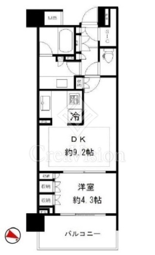 Ｂｒｉｌｌｉａ神楽坂ｉｄ　419号室　間取り