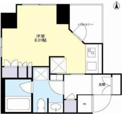 プライムアーバン恵比寿2　704号室　間取り