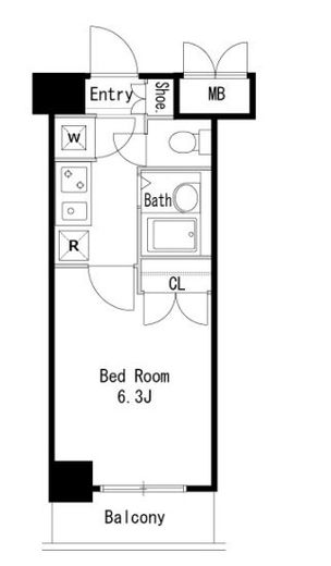 LaSante広尾 (ラサンテ広尾)　810号室　間取り