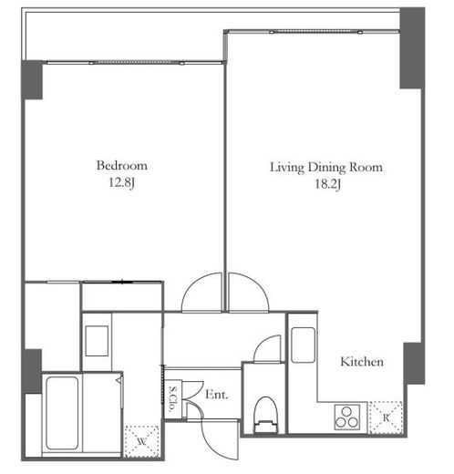 品川プリンスレジデンス　703号室　間取り