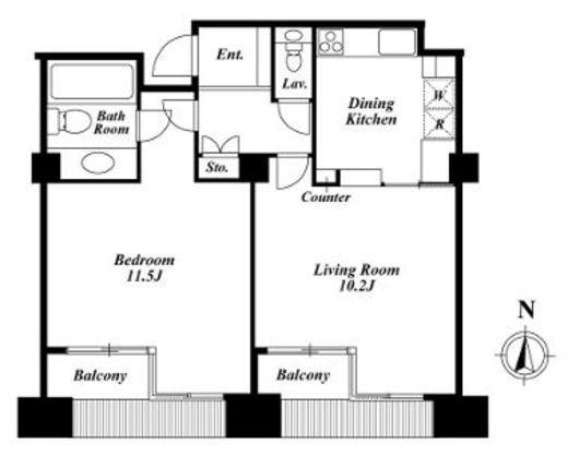 品川プリンスレジデンス　921号室　間取り