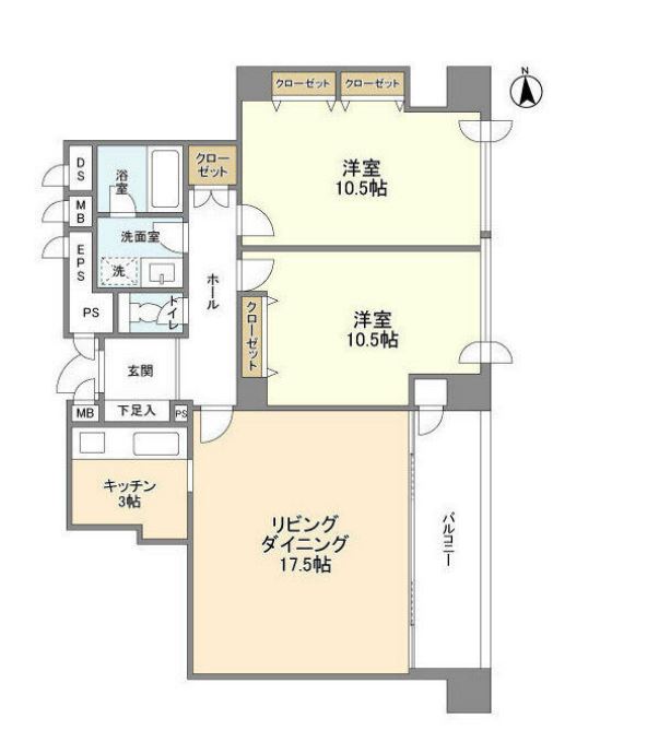 リバージュ品川　201号室　間取り