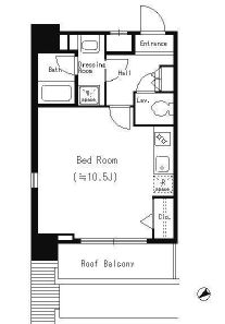Dew Lavan 新橋　802号室　間取り
