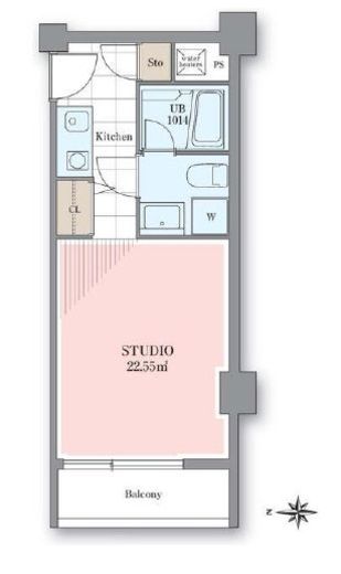 ホテル＆レジデンス六本木　1002号室　間取り