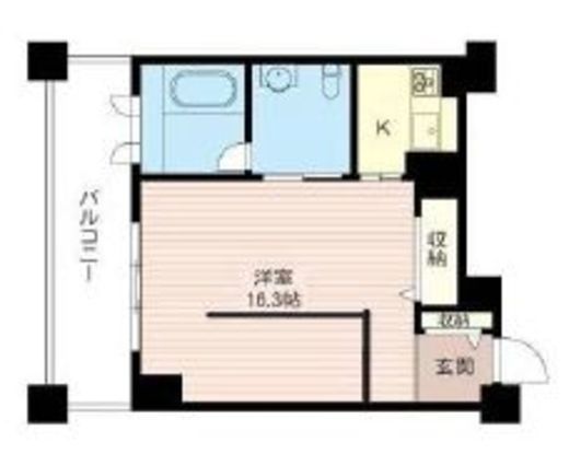 レジデンスシャルマン月島　1022号室　間取り