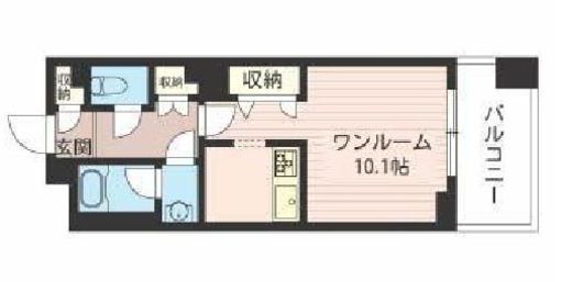 レジデンスシャルマン月島　209号室　間取り