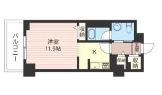 レジデンスシャルマン月島　404号室　間取り