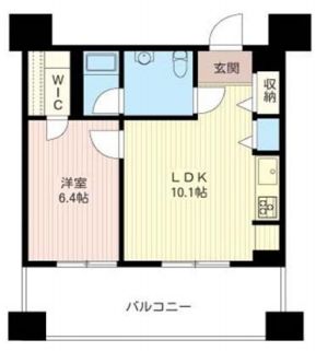 レジデンスシャルマン月島　418号室　間取り