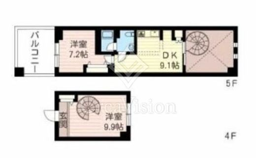 レジデンスシャルマン月島　436号室　間取り
