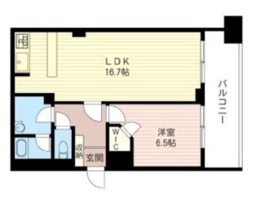レジデンスシャルマン月島　612号室　間取り