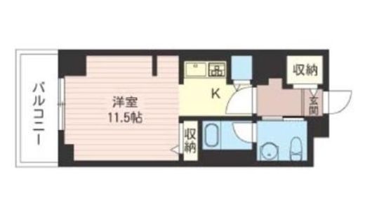 レジデンスシャルマン月島　705号室　間取り