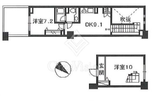 レジデンスシャルマン月島　428号室　間取り