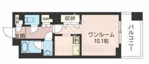 レジデンスシャルマン月島　608号室　間取り